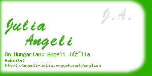 julia angeli business card